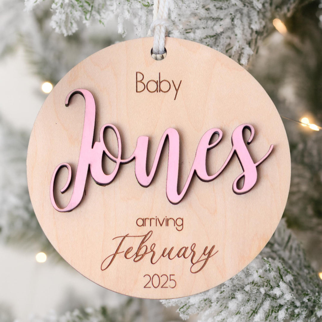Pregnancy Announcement Ornament