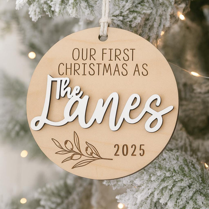 Newly Married Last Name Keepsake