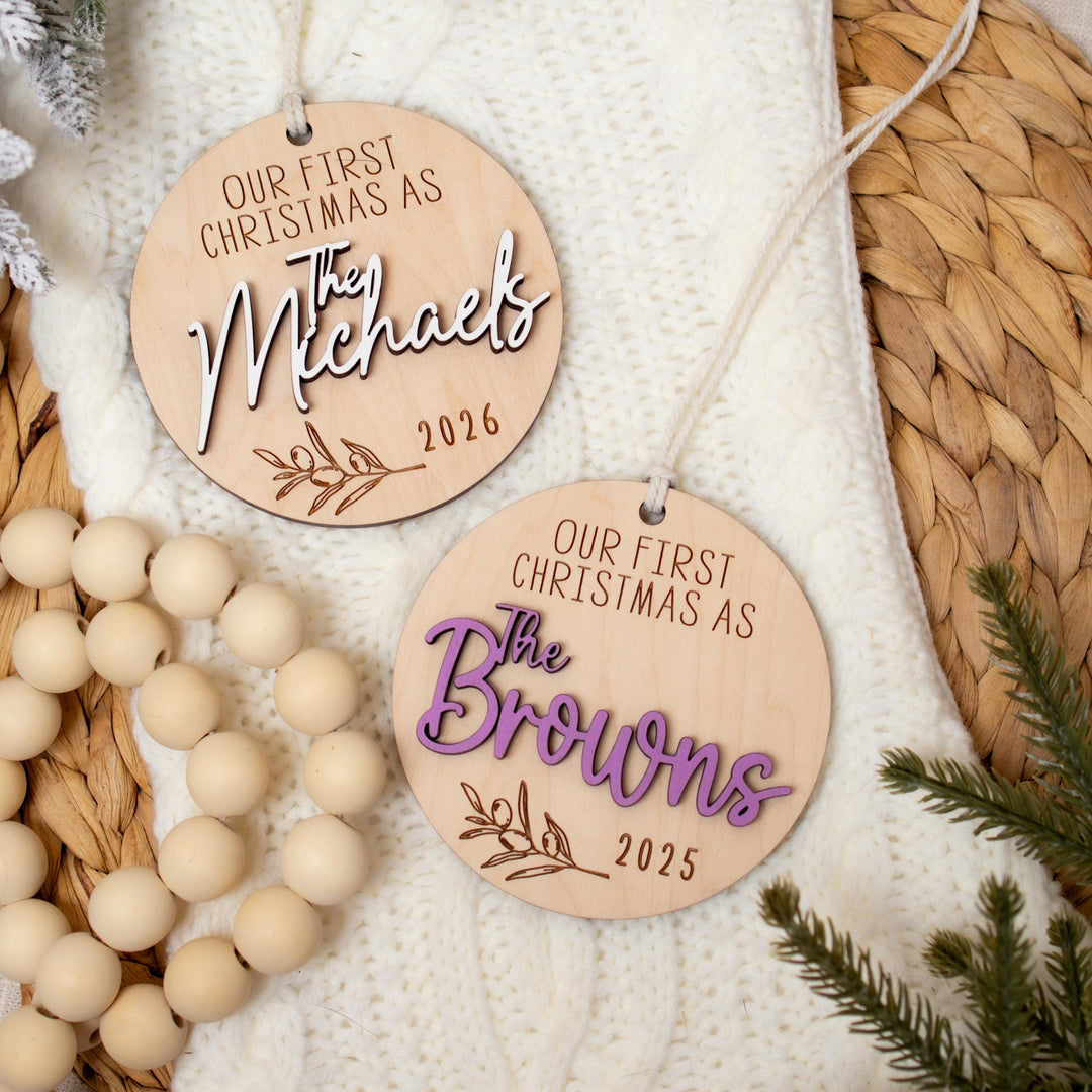 Newly Married Last Name Keepsake