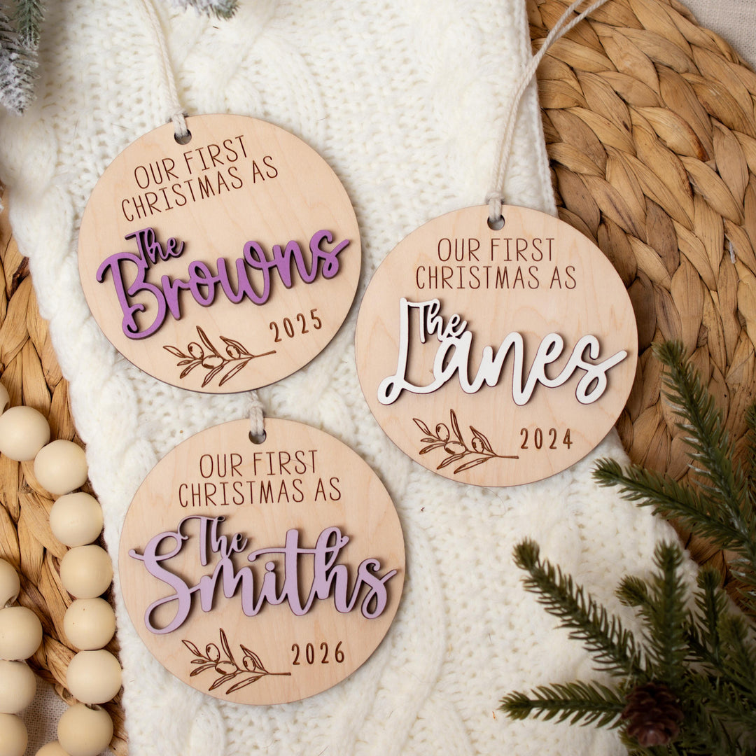 Newly Married Last Name Keepsake