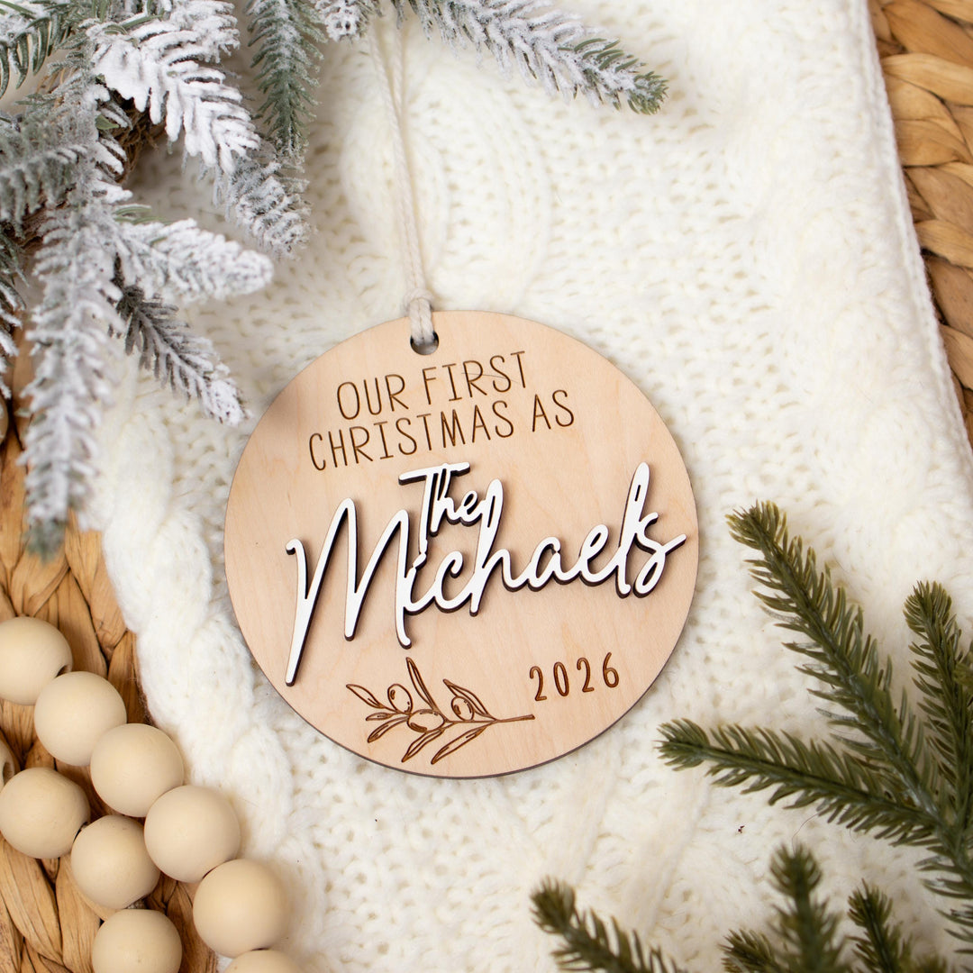 Newly Married Last Name Keepsake