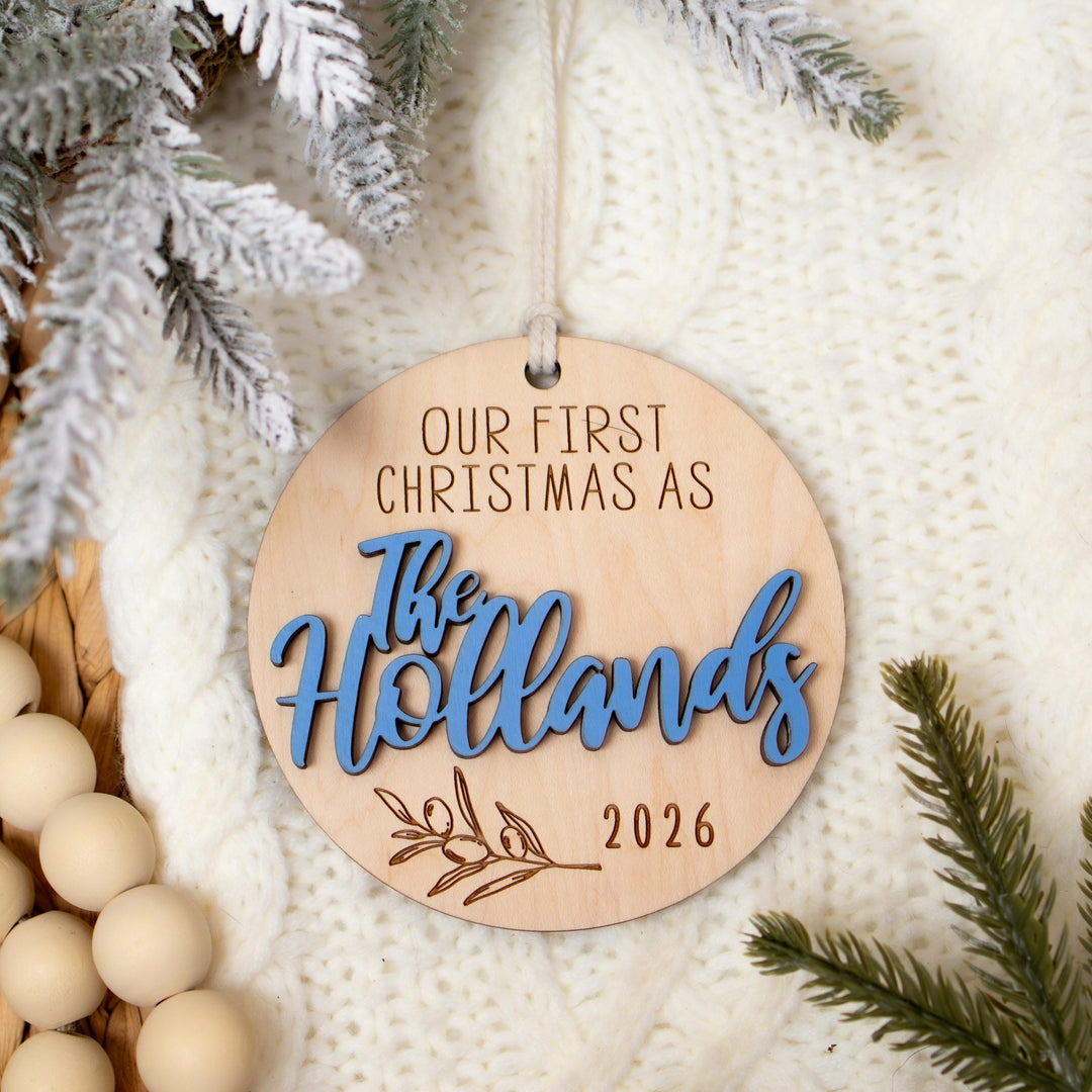 Newly Married Last Name Keepsake
