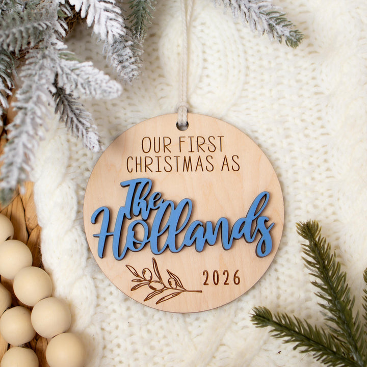 Newly Married Last Name Keepsake