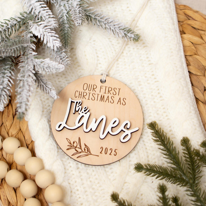 Newly Married Last Name Keepsake