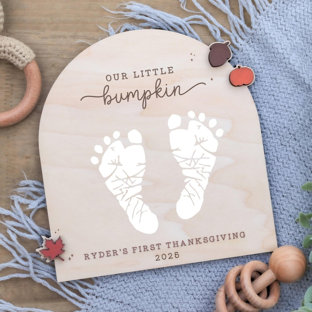 Thanksgiving Footprint Keepsake - 10 Thankful Little Toes
