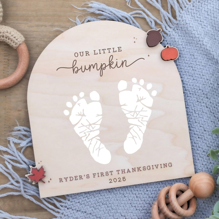 Thanksgiving Footprint Keepsake - 10 Thankful Little Toes