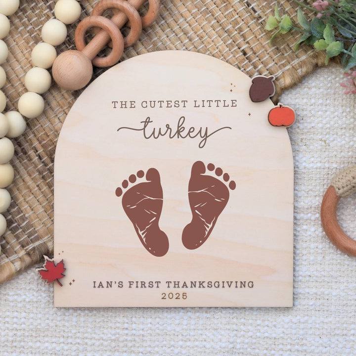 The Cutest Little Turkey - Fall Baby Footprint Craft