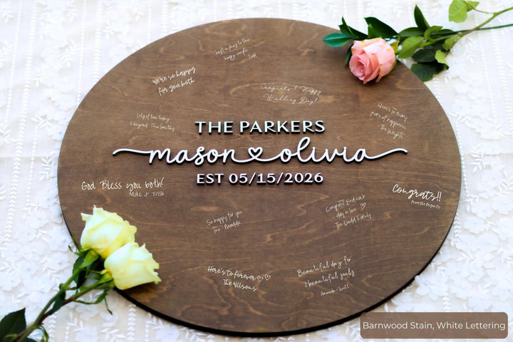 Rustic Wedding Guestbook Sign