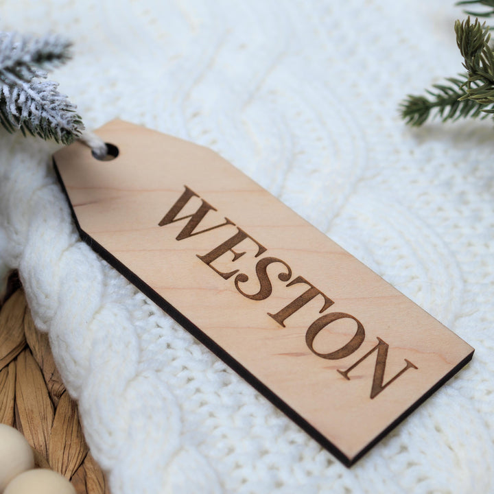 Engraved Stocking Tag