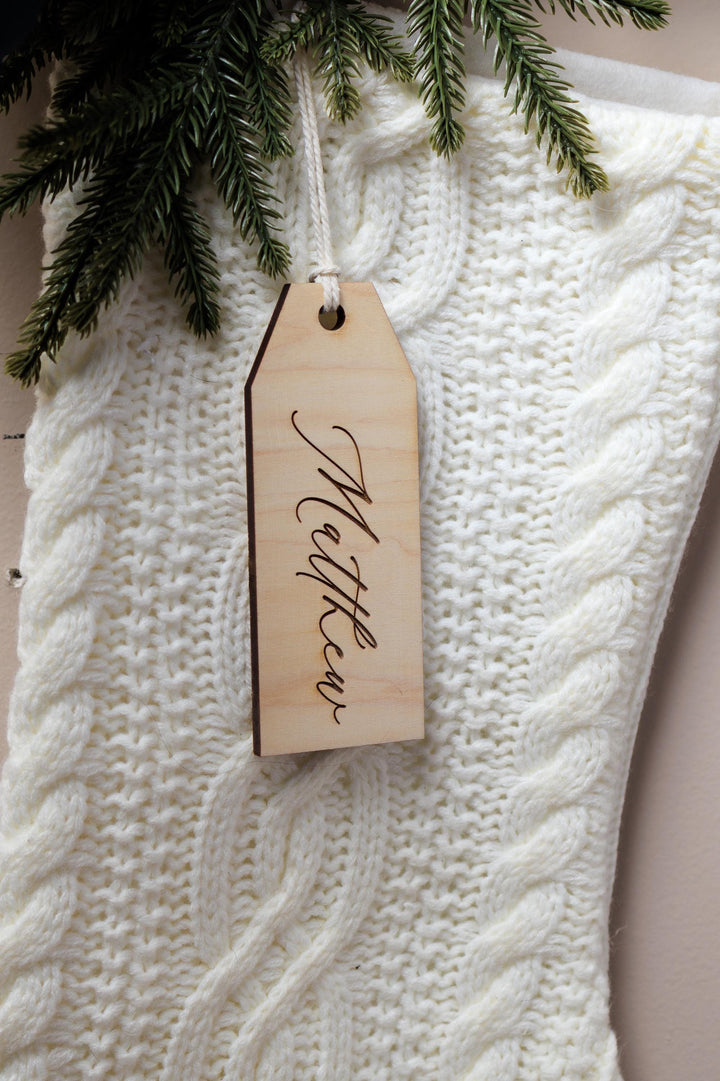 Engraved Stocking Tag