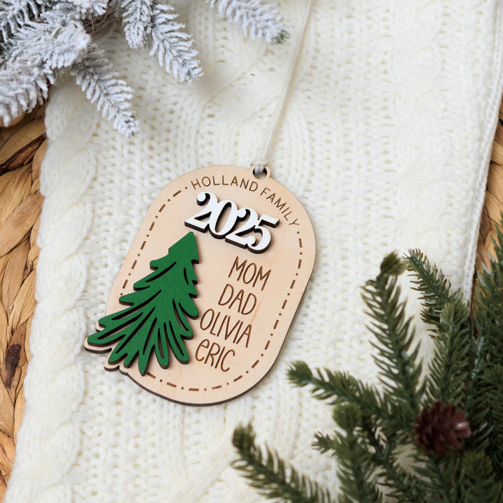 Personalized Family Christmas Ornament