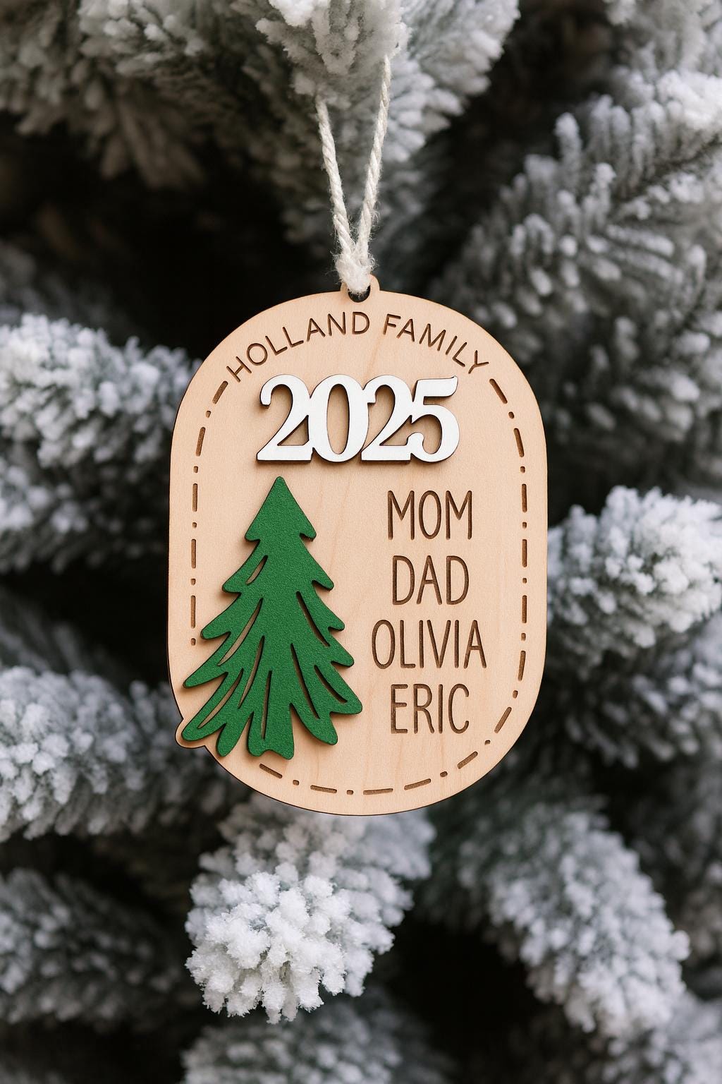 Personalized Family Christmas Ornament