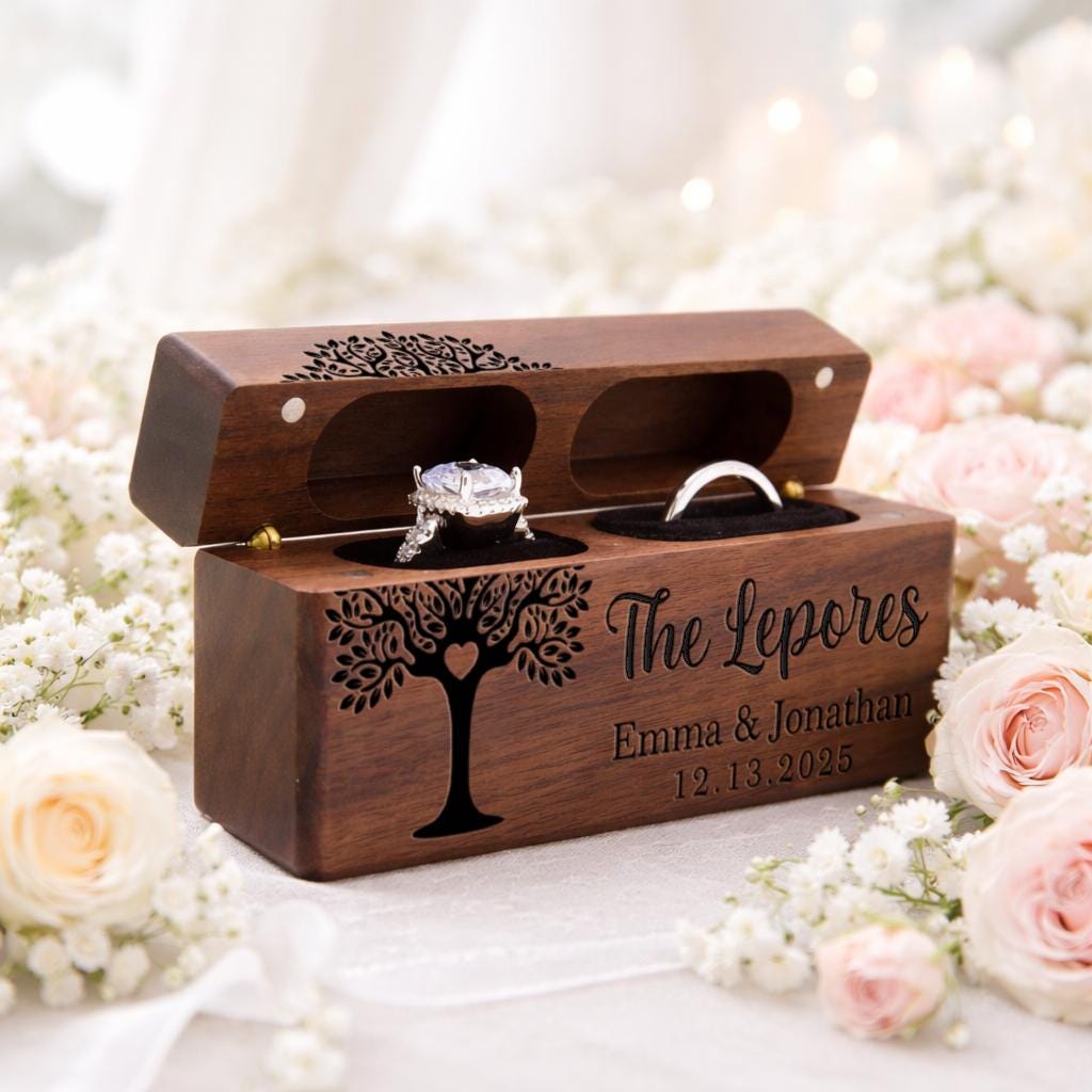 Custom Wedding Ring Box