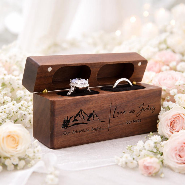 Personalized Wedding Ring Box