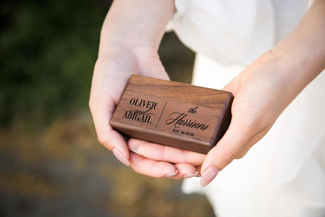 Custom Wedding Ring Box