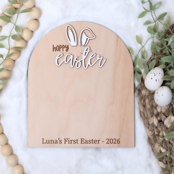 My First Easter Footprint Sign - Some Bunny