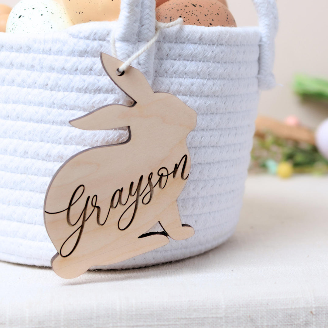 Personalized Easter Bunny Basket Tag