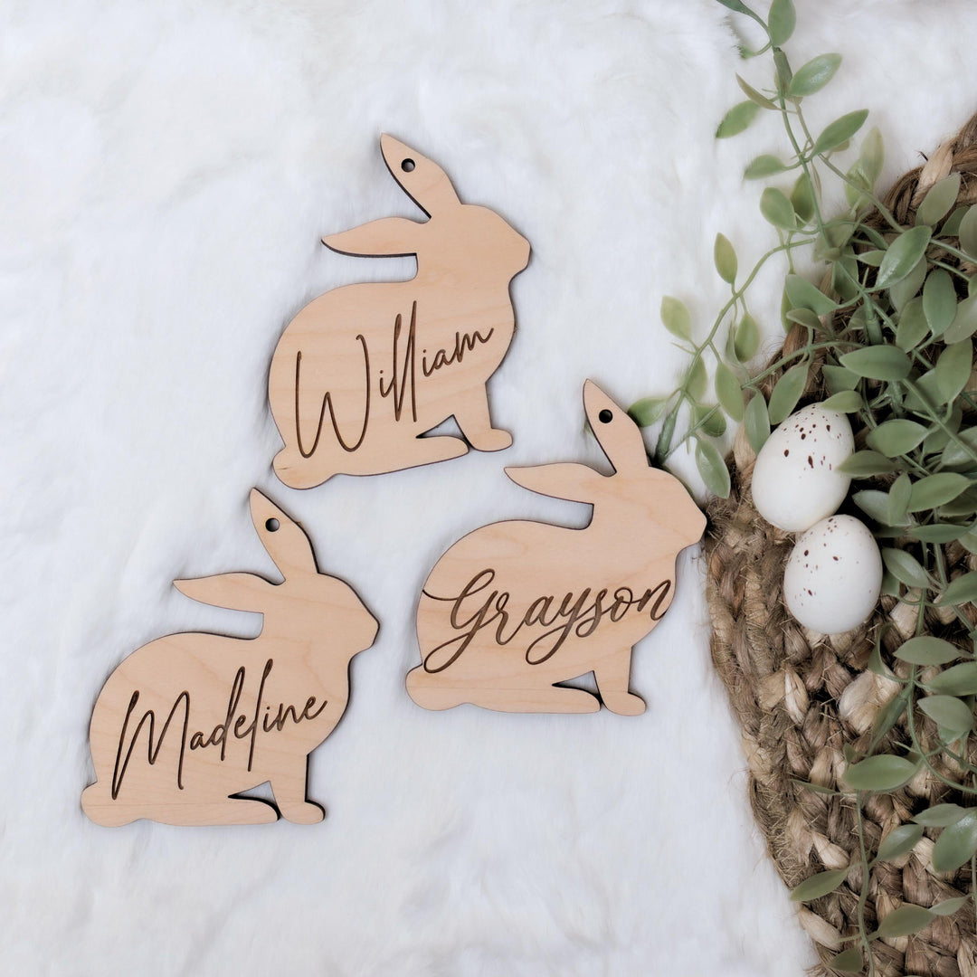 Personalized Easter Bunny Basket Tag