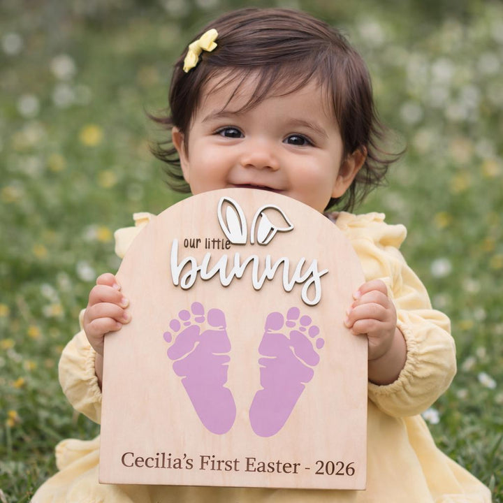 My First Easter Footprint Sign - Some Bunny