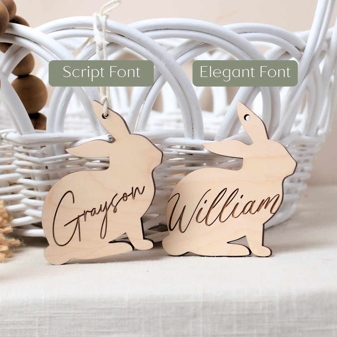 Personalized Easter Bunny Basket Tag