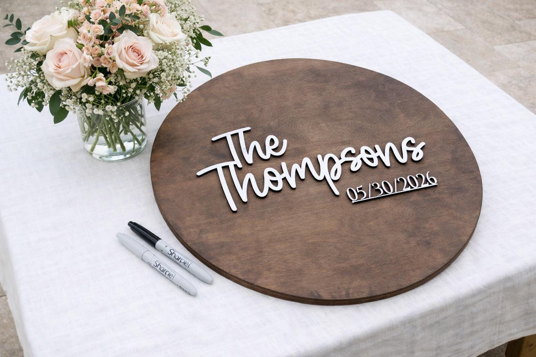Custom Wedding Guestbook Alternative Board