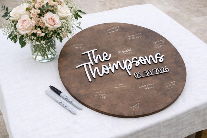 Custom Wedding Guestbook Alternative Board