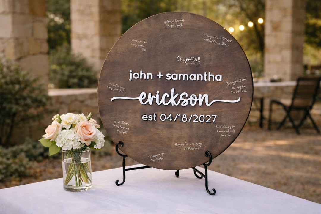 Custom Wedding Guestbook Alternative Board