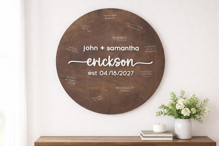 Custom Wedding Guestbook Alternative Board