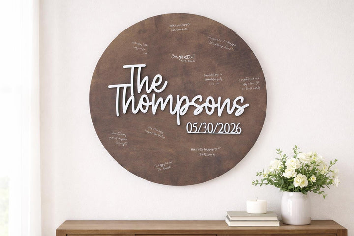 Custom Wedding Guestbook Alternative Board