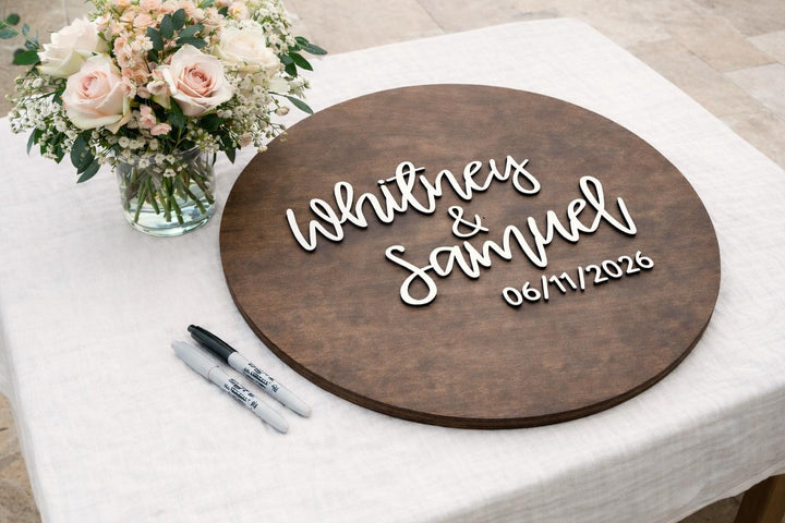 Custom Wedding Guestbook Alternative Board