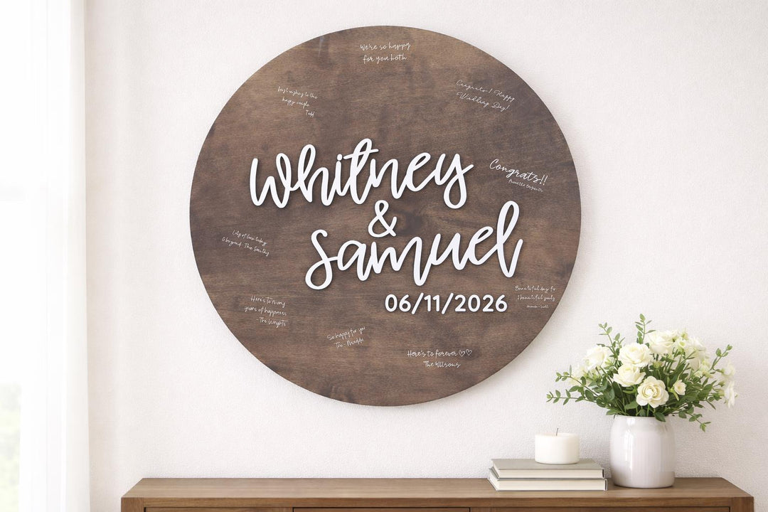 Custom Wedding Guestbook Alternative Board