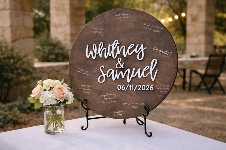 Custom Wedding Guestbook Alternative Board