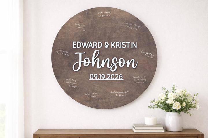 Custom Wedding Guestbook Alternative Board