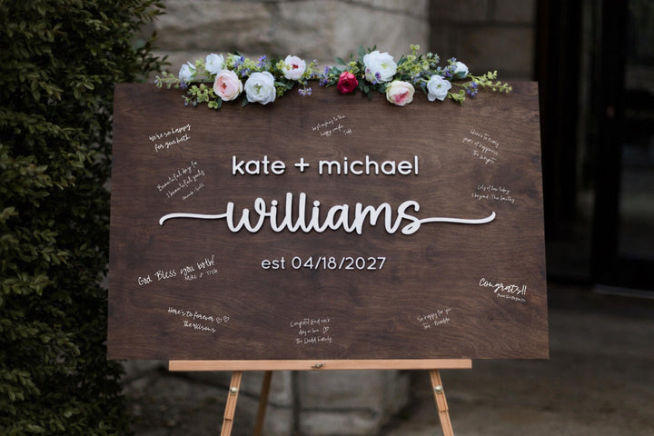 3D Square Guest Book Wedding Alternative
