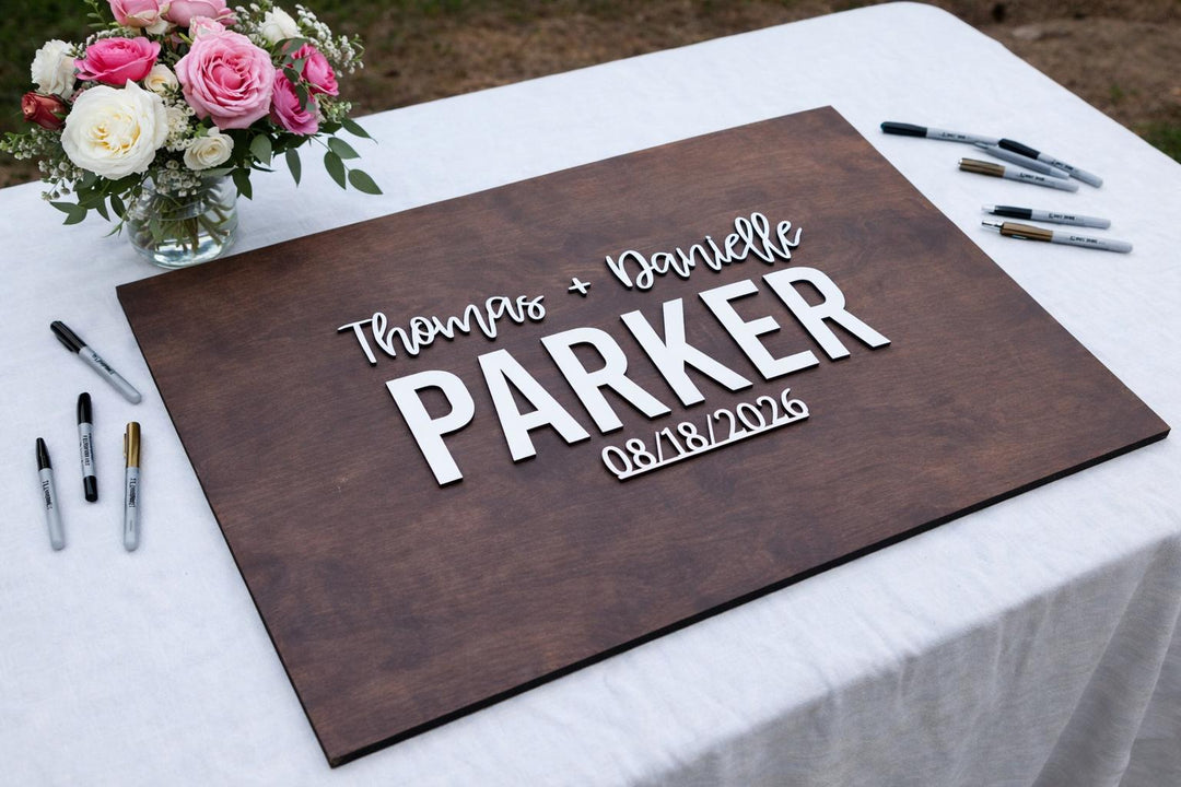 Personalized Last Name Guest Book
