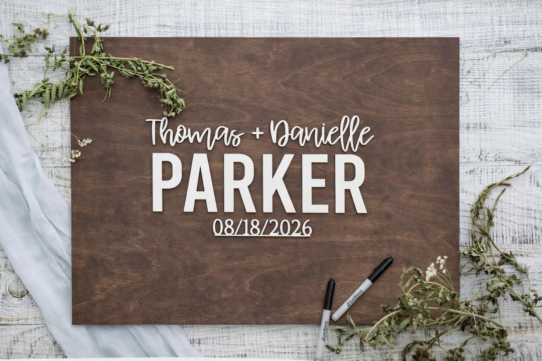 Personalized Last Name Guest Book