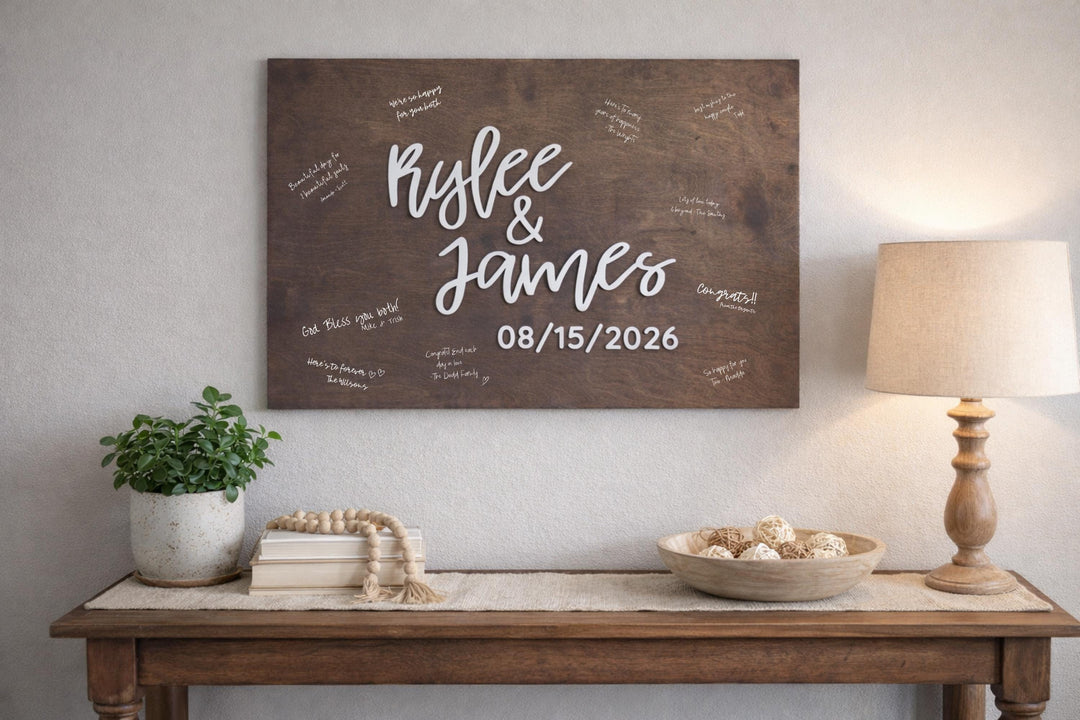 Rustic Wedding Guestbook Sign