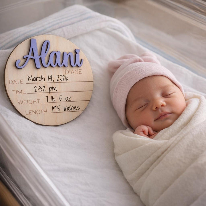 Newborn Announcement Sign