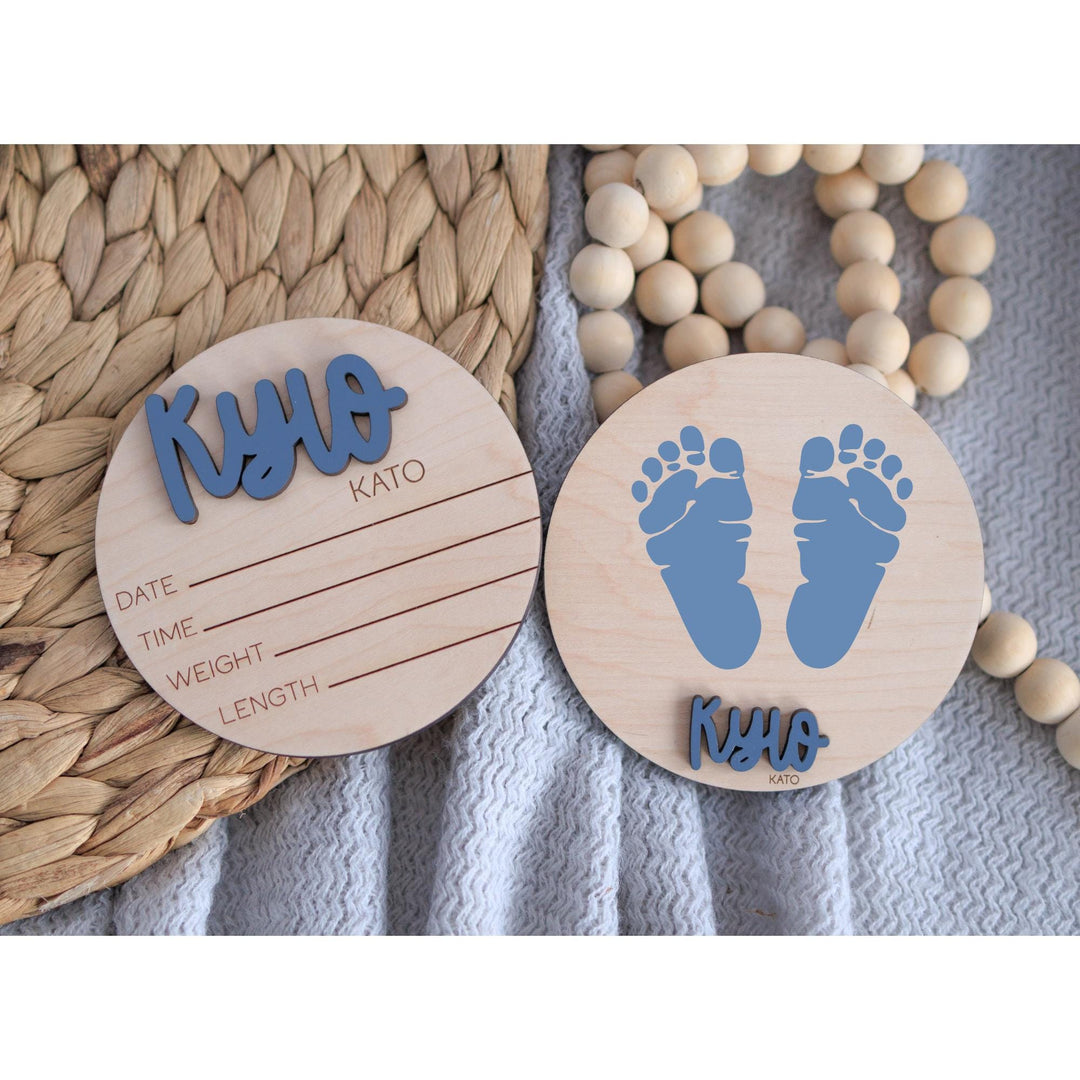 Newborn Baby Stats Sign