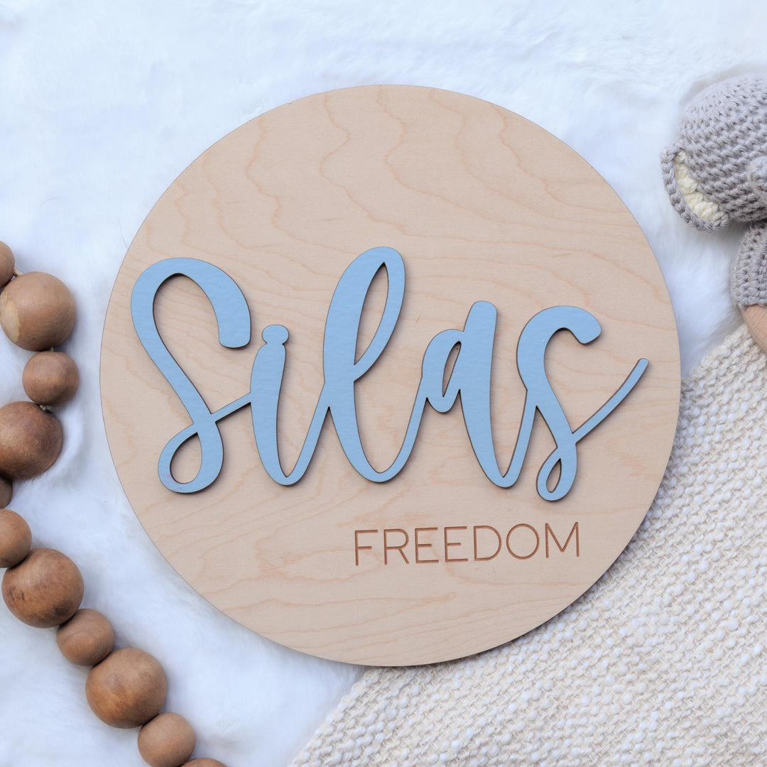 Newborn Announcement Sign