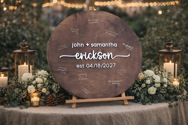 Custom Wedding Guestbook Alternative Board