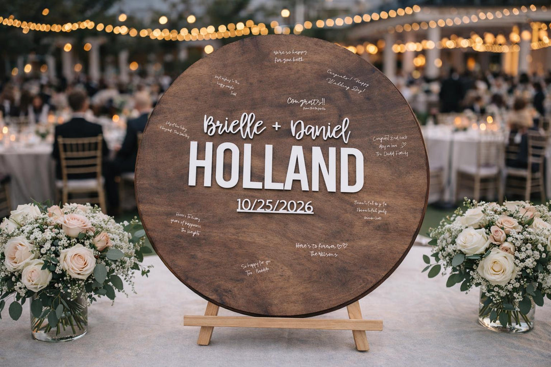 Custom Wedding Guestbook Alternative Board