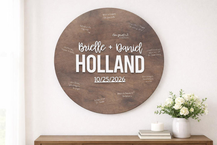 Custom Wedding Guestbook Alternative Board