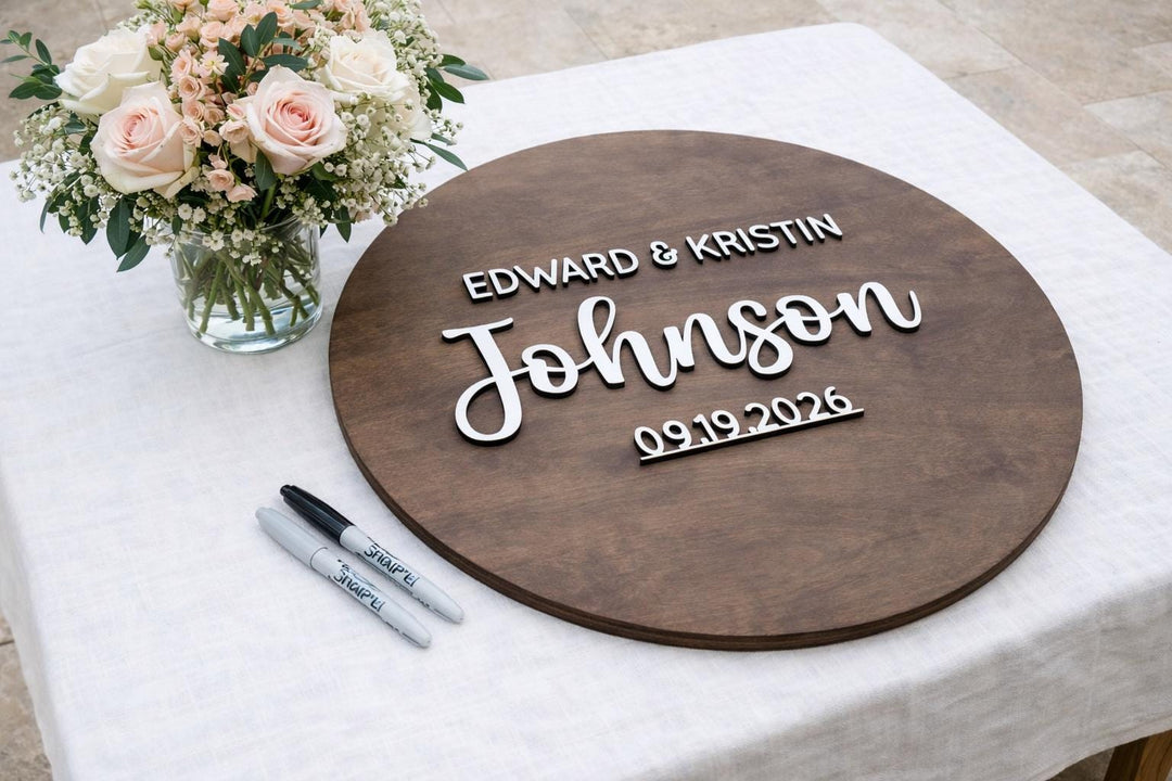 Custom Wedding Guestbook Alternative Board
