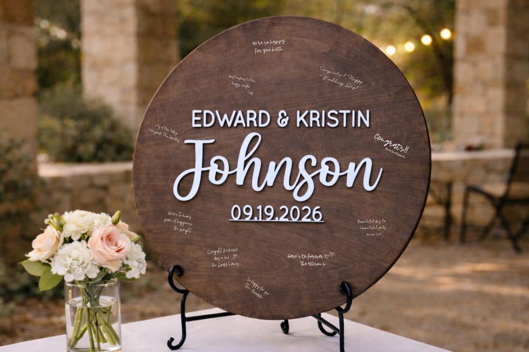 Custom Wedding Guestbook Alternative Board
