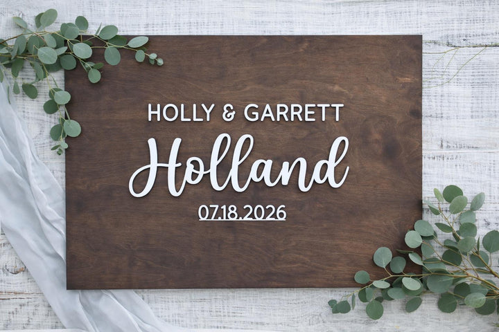 Personalized First Name Guestbook