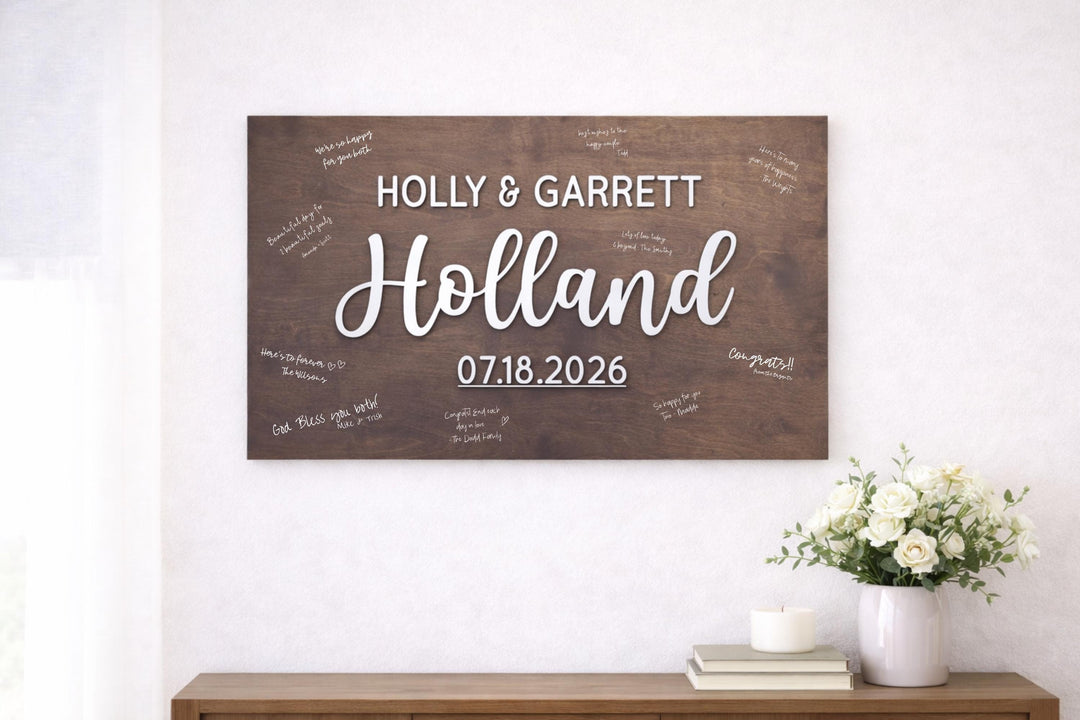 Personalized First Name Guestbook