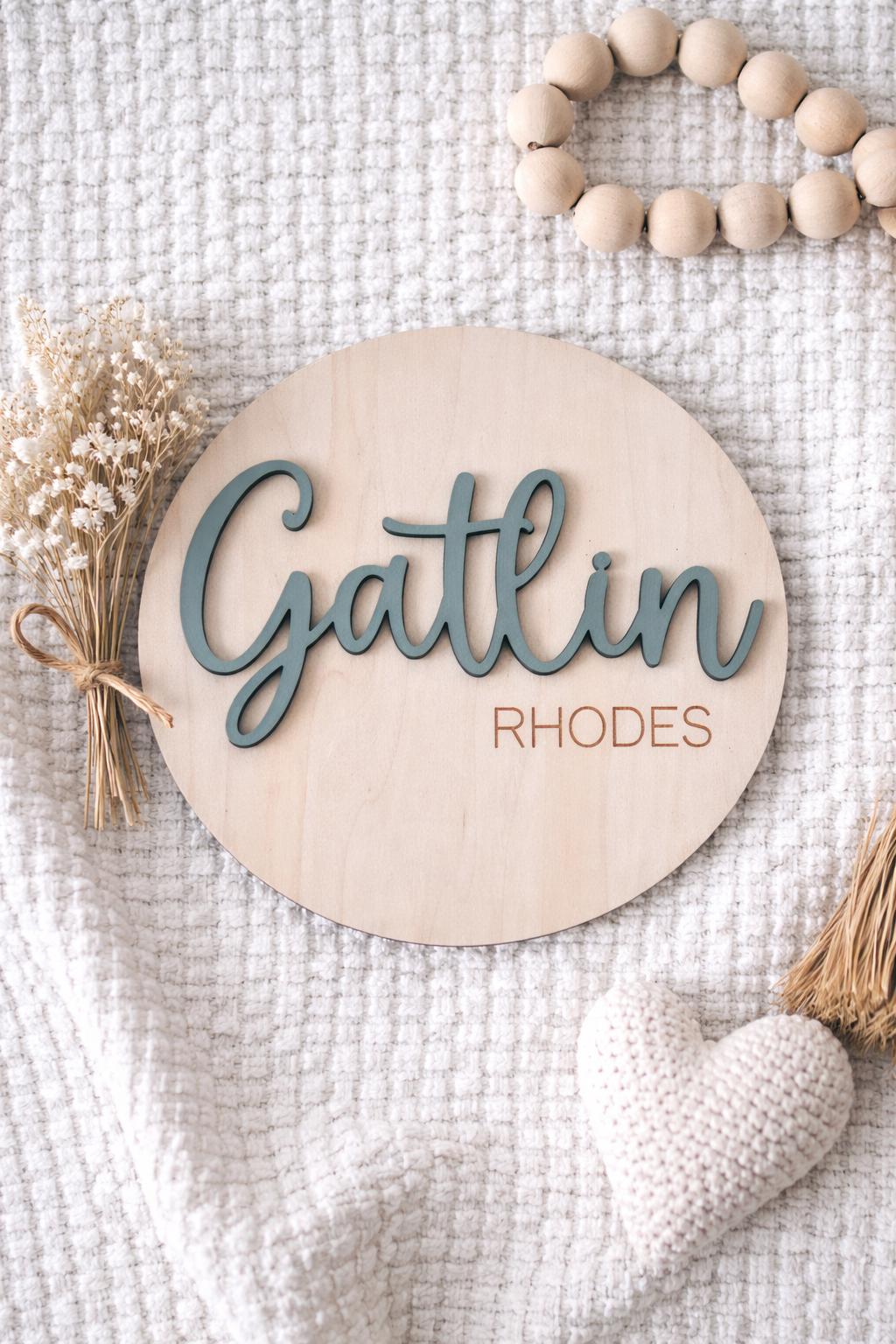 Newborn Announcement Sign