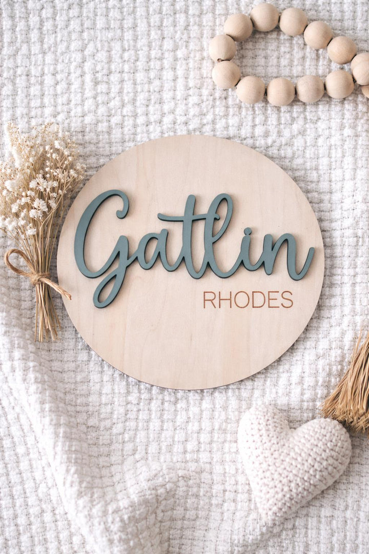 Newborn Announcement Sign