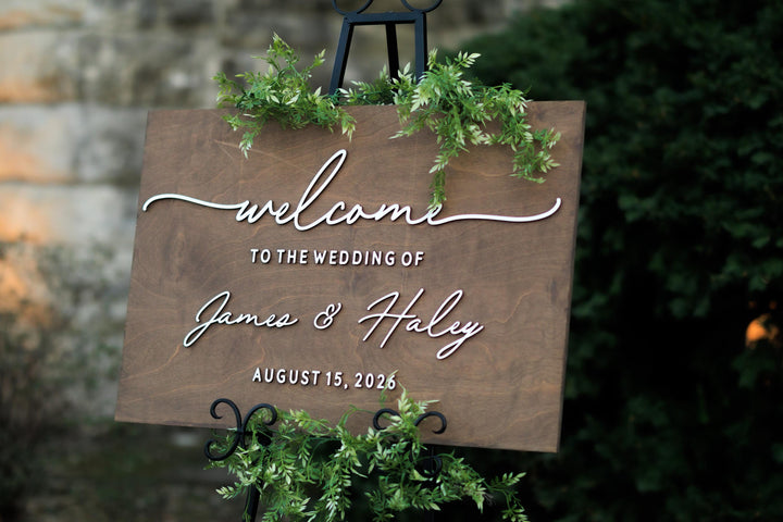 Simple Welcome Wedding Sign
